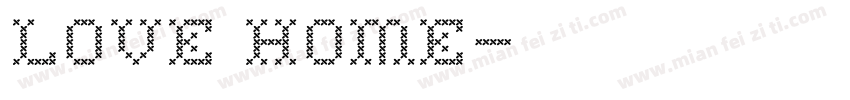love home字体转换